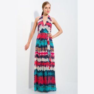 Milly 'Gustavia' Tie Dye Halter Dress Silk Sz 8